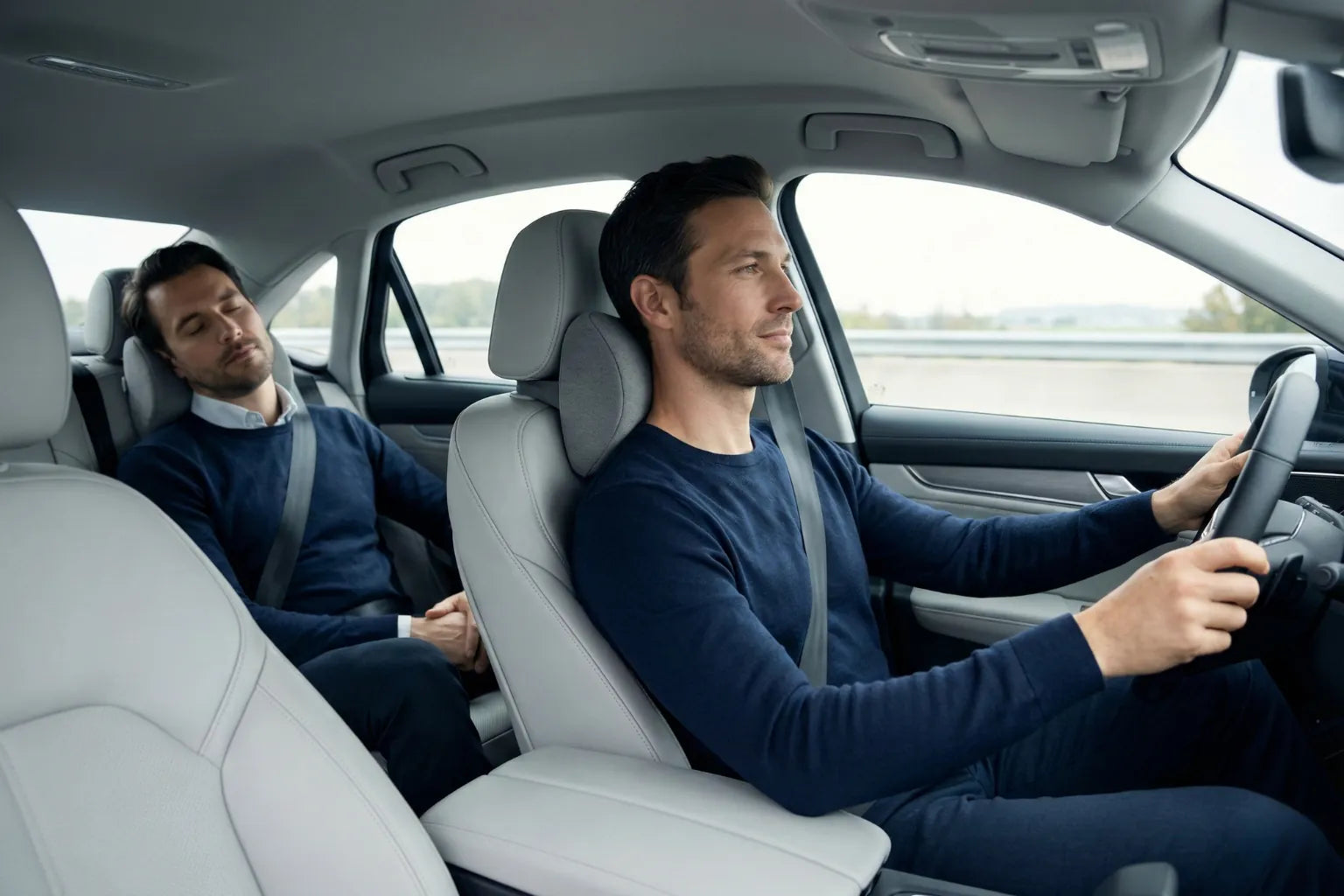 Coussin cervical ergonomique en voiture lors d’un long trajet, soutien de la nuque pour conducteur et passager