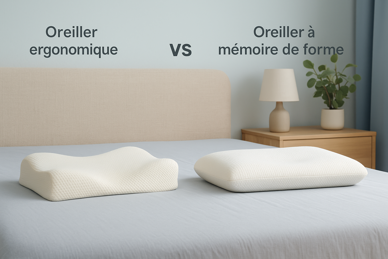 Quelle est la différence entre un oreiller ergonomique et un oreiller à mémoire de forme ?